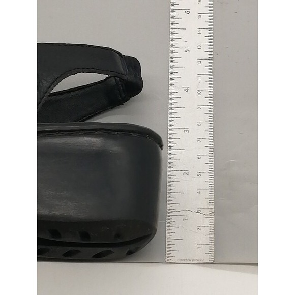 Cobbie Cuddlers Pumps Womens Black 8.5 Wide Slingback Leather Shoe Hook Loop - Picture 5 of 11